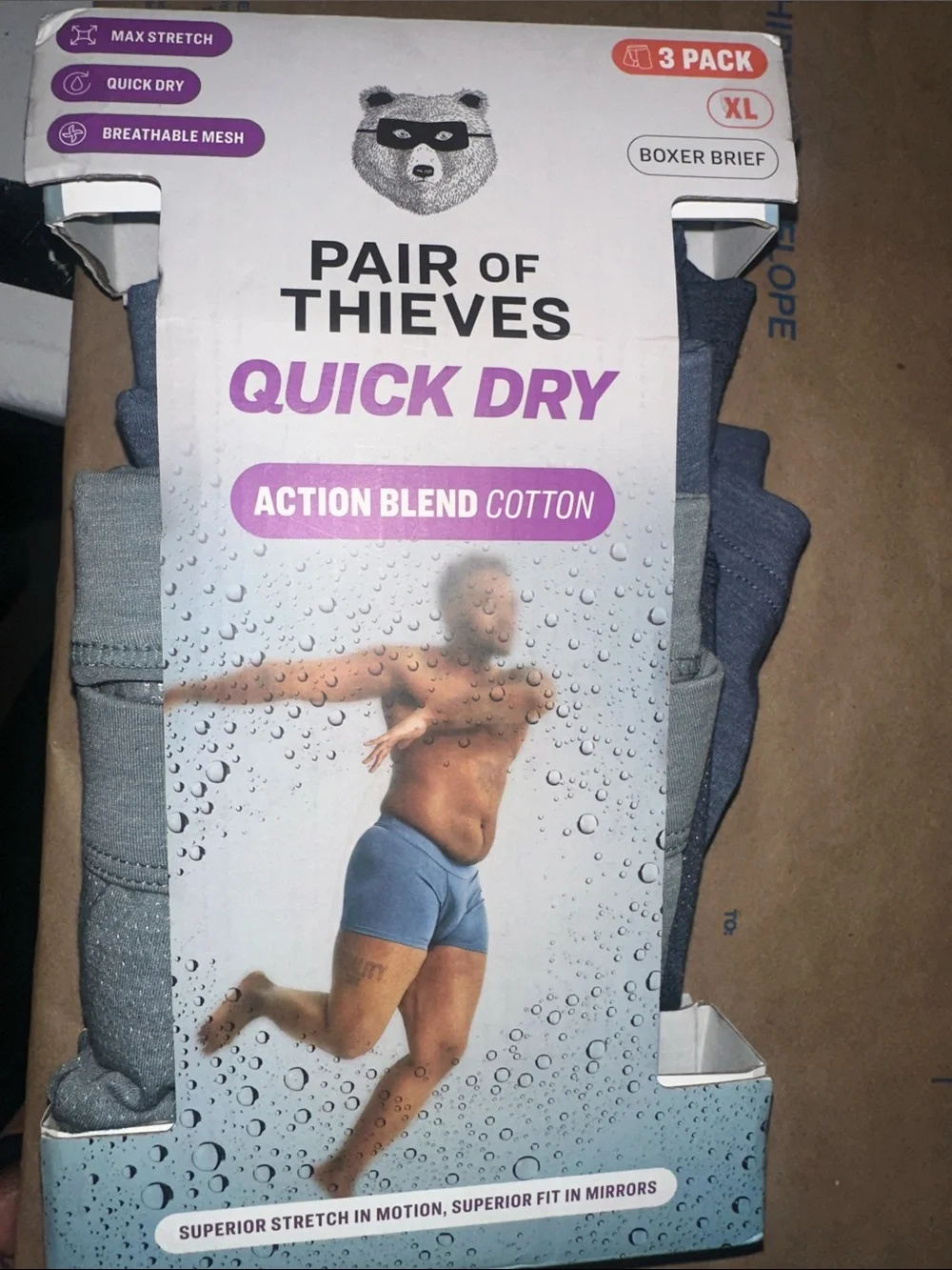 3pk Pair of thieves Action Blend Cotton underwear